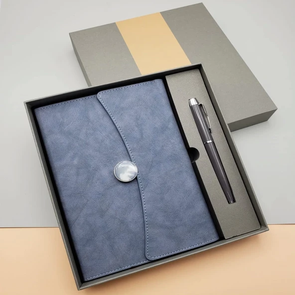 Kutulu Defter Kalem Set - 3