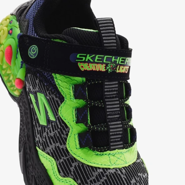 Skechers Creature-Lights 400617L Ortopedik Işıklı Çocuk Spor Ayakkabı - Resim 10