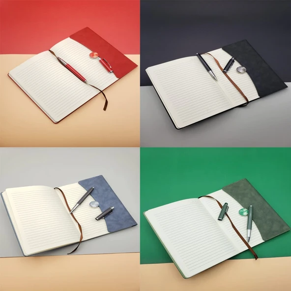 Kutulu Defter Kalem Set - 4