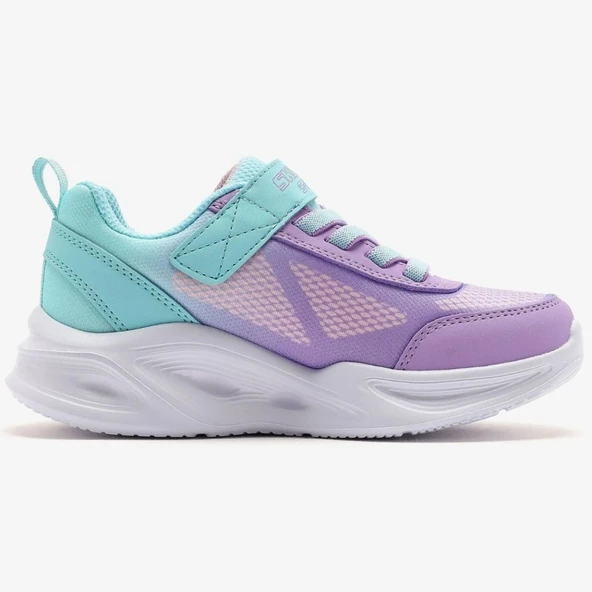 Skechers Sola Glow - Ombre Deluxe 303714L Ortopedik Işıklı Çocuk Spor Ayakkabı - Resim 6