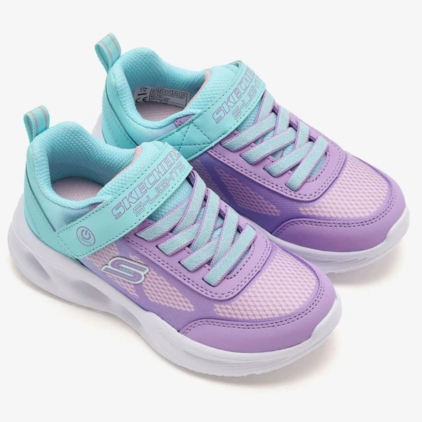 Skechers Sola Glow - Ombre Deluxe 303714L Ortopedik Işıklı Çocuk Spor Ayakkabı - Resim 7