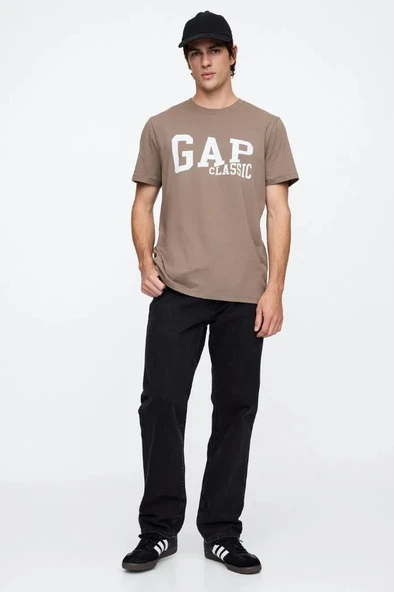 Gap Everyday Soft Gap Classic Logo 745029 T-Shirt Kısa Kol Tişört Erkek T-Shirt - Resim 5