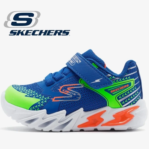 Skechers Flex - Glow Bolt 400138N Ortopedik Işıklı Çocuk Spor Ayakkabı ürün görseli