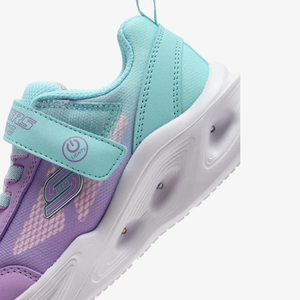 Skechers Sola Glow - Ombre Deluxe 303714L Ortopedik Işıklı Çocuk Spor Ayakkabı - Resim 9