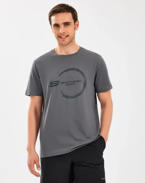 Skechers M Lightweight Graphic Tee T-Shirt S2510161 Erkek Tişort