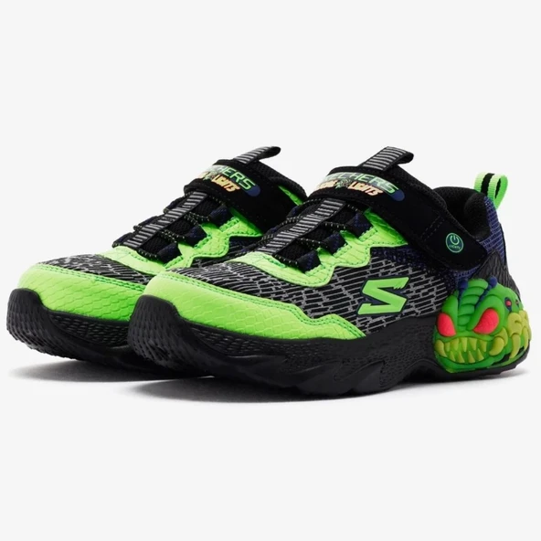 Skechers Creature-Lights 400617L Ortopedik Işıklı Çocuk Spor Ayakkabı - Resim 6