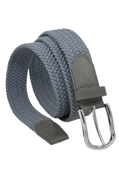 3.5 cm. Elastik Esnek Unisex Örgü Kemer Füme - 3