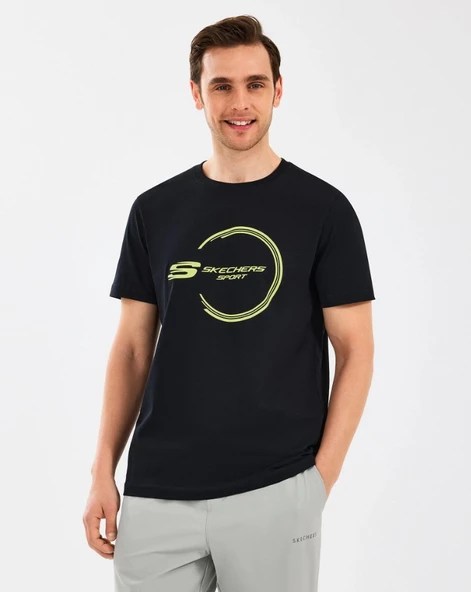 Skechers M Lightweight Graphic Tee T-Shirt S2510161 Erkek Tişort - 2