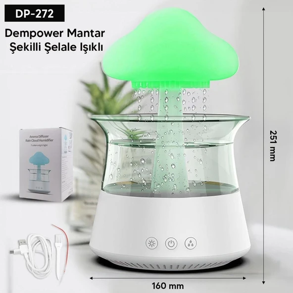 Mantar Şeklinde Şelale Işıklı