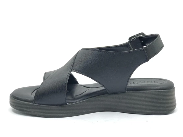 Seribo 25Y003 Cırt Detaylı Ortopedik Taban Kadın Sandalet - Resim 5