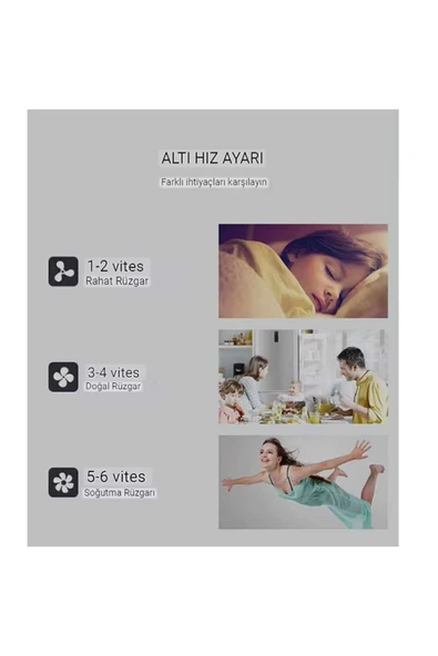 Alvina Aydınlatma Tavan Vantilatörü Aydınlatmalı Gizli Pervaneli Kumandalı Açılır-kapanır Kanat 3 Işık Rengi-02 - 3