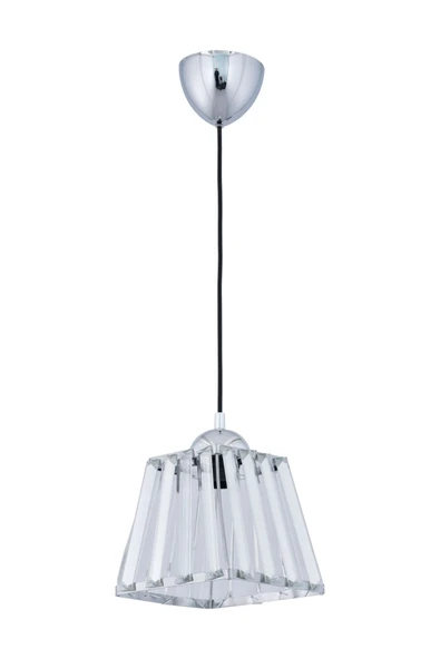 Alvina Aydınlatma Seray Taşlı Krom Tekli Avize - 3