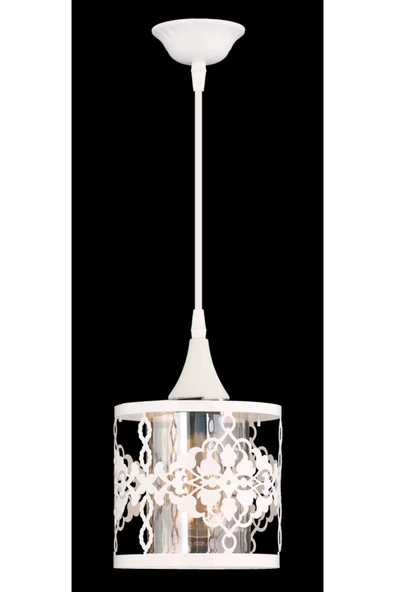 Alvina Aydınlatma Bartu Tekli (BAL CAMLI) Beyaz (KURULU BİTMİŞ) Avize - 2