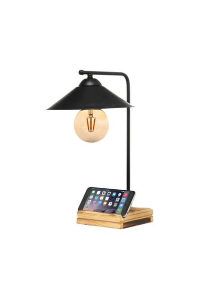 Alvina Aydınlatma Masa Lambası Ahşap Metal