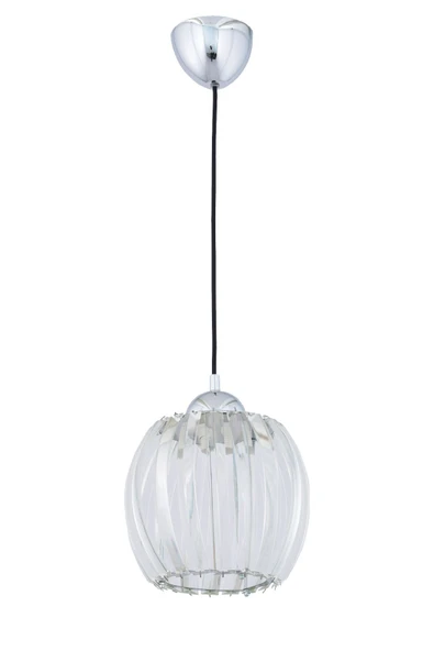 Alvina Aydınlatma Barlans Krom Taşlı Tekli Avize - 3