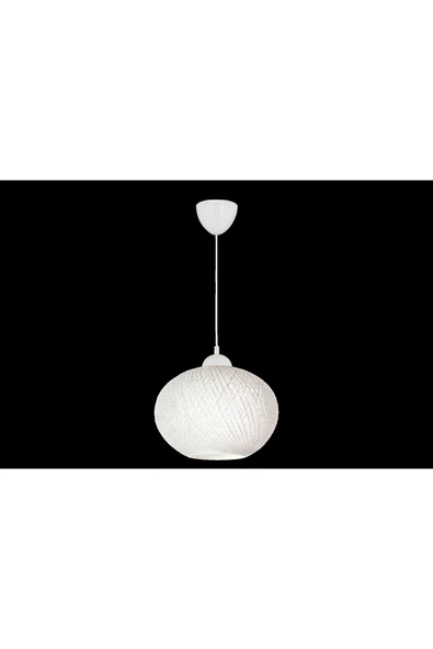 Alvina Aydınlatma ALVİN İP TEKLİ AVİZE, BEYAZ - 2