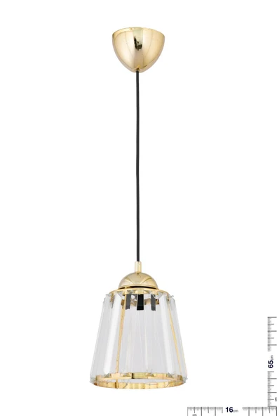 Alvina Aydınlatma Mondi Gold Taşlı Tekli Avize - 2