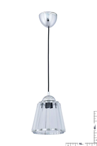 Alvina Aydınlatma Mondi Krom Taşlı Tekli Avize - 3