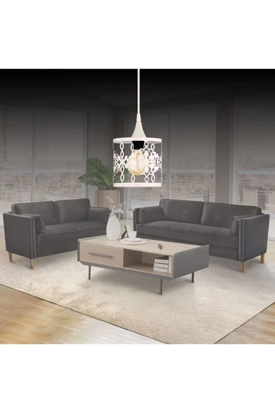 Alvina Aydınlatma Bartu Tekli (CAMSIZ) Beyaz Avize