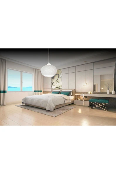 Alvina Aydınlatma ALVİN İP TEKLİ AVİZE, BEYAZ