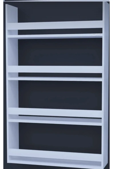 uznticaret Dekomotif Montessori Çocuk Odası Eğitici Kitaplık 4 Raflı Beyaz Kitaplık60x120 - 5