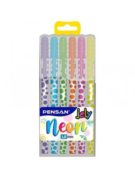 PENSAN JEL KALEM NEON 2801 KARISIK 6 LI PE02801NE0 - 1