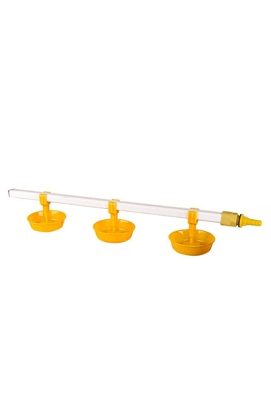 Hindiler Için Eko Nipel Suluk Sistemi 60 Cm 3 Nipelli Büyük Yaylı Çanaklı