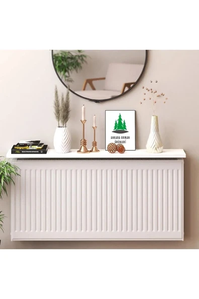 TNCMOB Beyaz Petek Ü Raf Dresuar 80 Cm Beyaz Düz Kesim - 2