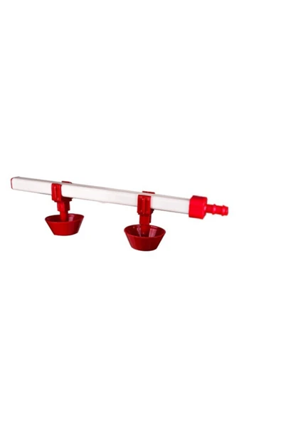 Otomatik Nipel Suluk 40 Cm Eko 2 Nipelli Yaylı Çanaklı 15 Tavukluk