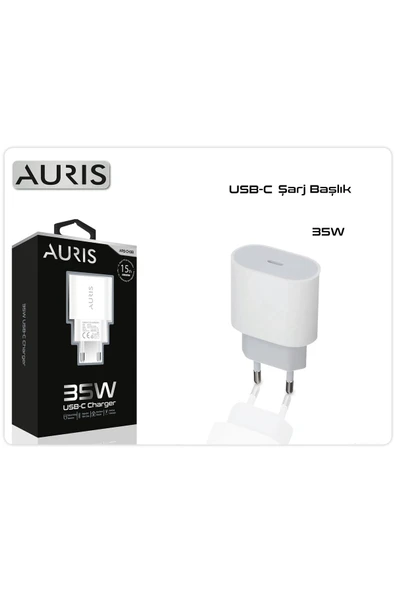 güvenlisepet Auris 35w Yüksek Hızlı PD USB C Şarj Adaptörü Type C Şarj Kafası Tüm Android + İos Uyumlu - 2