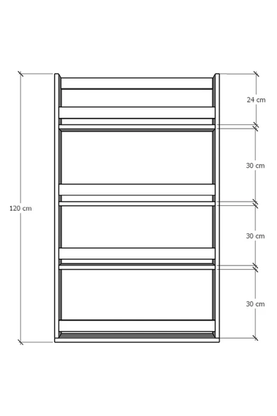 Asra Trend Çocuk Odası Raf / Kitaplık ÇR-01 - 5