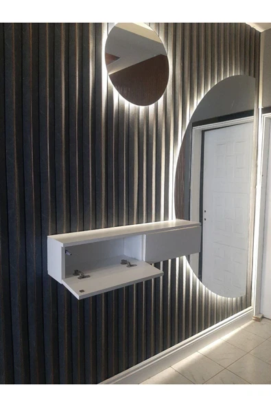 erzdizayn Modern Antre Salon Mutfak Dresuar %100 Mdf Demonte - 2