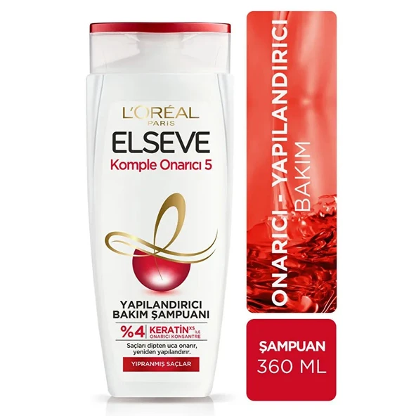Elseve Şampuan 360 ml Onarıcı Yapılandırıcı Bakım X5 Adet - 2