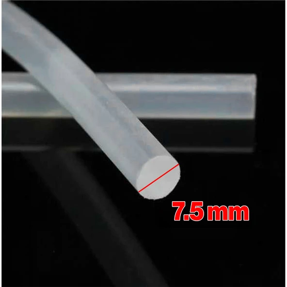 10 ADET İnce Mum Silikon 7.5 mm Uzunluk 30 cm Çubuk Sıcak Silikon Hobi Eşya Maket Yapıştırma Silikon - 3