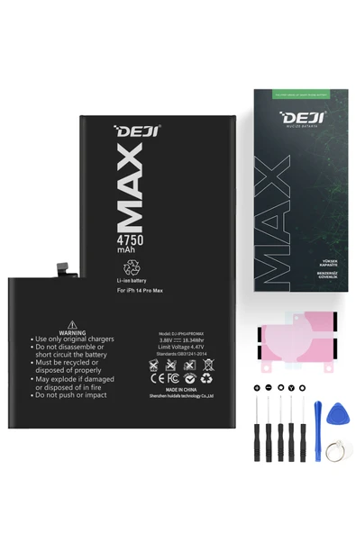 Deji iPhone 14 Pro Max Uyumlu Mucize Batarya 4750mAh