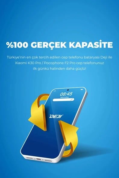 Deji Xiaomi Redmi K30 Pro / Pocophone F2 Pro Uyumlu Mucize Batarya - 2