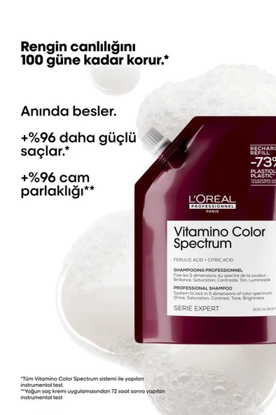 Loreal Professionnel Vitamino Color Spectrum Boyalı Saçlar İçin Solma Karşıtı Refill Şampuan 500 ml - 2