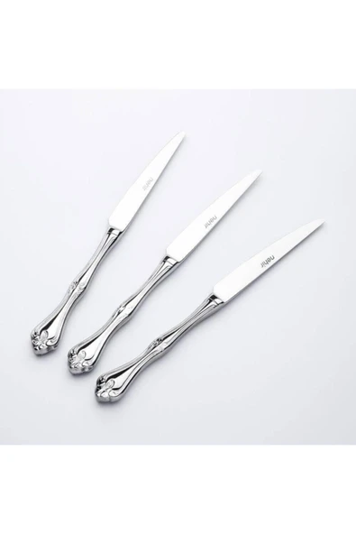 Nehir Lalezar Sade 12 Adet Yemek Bıçak Takımı - Resim 3