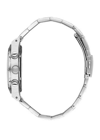 Bigotti BG.1.10511.1 Tüm Fonksiyonları Aktif Çelik Kordon Çelik Kasa 5 ATM Suya Dayanıklı Metalik Renk Erkek Kol Saati - 2