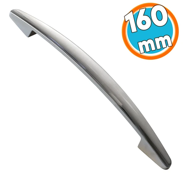 Metal Kulp Mobilya Mutfak Çekmece Dolap Dolabı Kapak Kulpları Kulbu Kulpu 16 cm 160 mm Krom ürün görseli