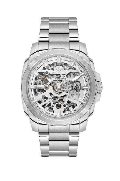 Bigotti BG.1.10605-1 Otomatik Mekanizma Çelik Kasa 5 Atm Su Geçirmezlik Metalik Renk Erkek Kol Saati