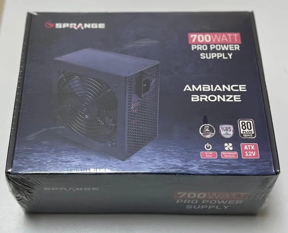 SPRANGE PS700-80P 700 Watt 80 Plus Bronze Power Supply - 6