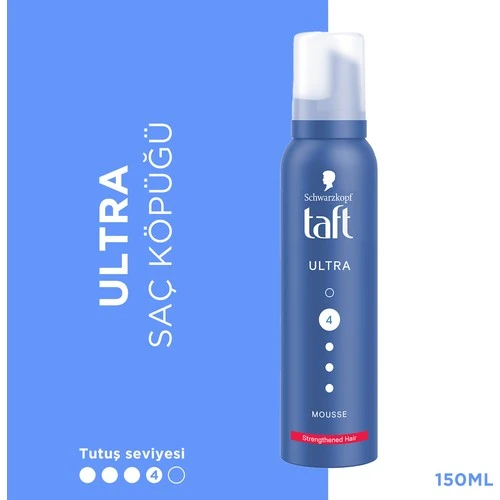 Taft Saç Köpüğü No:4 Ultra Güçlü 150Ml