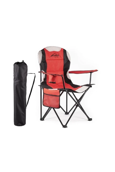 Evolite Nature Katlanabilir Kamp Sandalyesi Kırmızı - Resim 2