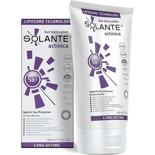 Solante Actinica Güneş Koruyucu Losyon Spf50+ 150Ml