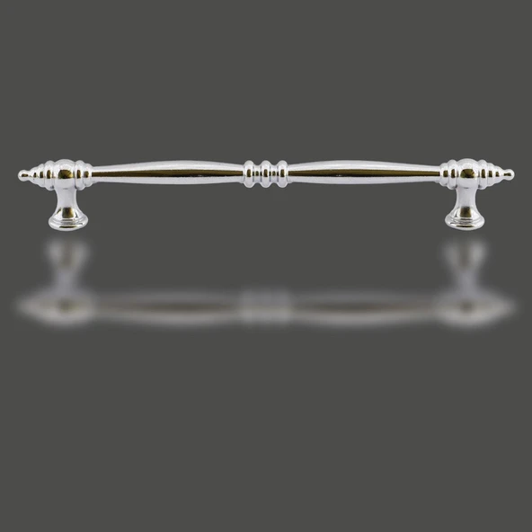 Mobilya Mutfak Dolabı Çekmece Dolap Kapak Kulpu Düz Metal Kulp Kulbu Kulpu 16 Cm-160 Mm Krom - Resim 3