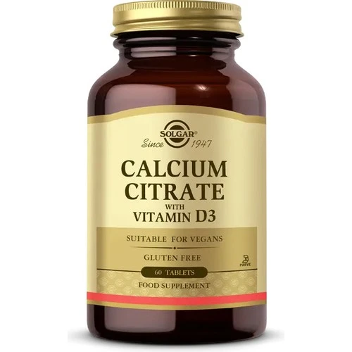 Solgar Calcium Citrate With Vitamin D 3 60 Tablet