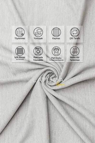 Kaymaz Koltuk Örtüsü Çift Taraflı Mikrofiber Şönil 175x350 cm XL- Kumbeji – Kedi Köpek ve Çocuk Dostu - Resim 2