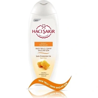 Hacı Şakir Şampuan 500ml Bal - İnce Telli