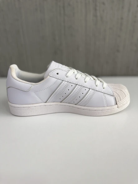 ADIDS SUPERSTAR KADIN SPOR AYAKKABI BEYAZ-BEYAZ - 3